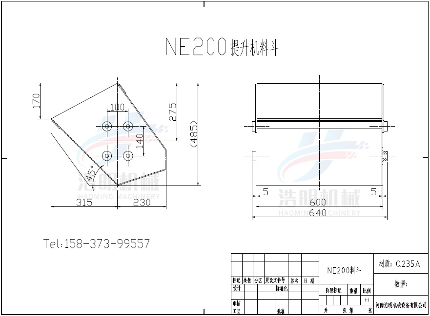 ne200提升機(jī)鏈斗